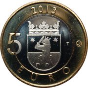 5 Euros Sammallahdenmäki, Finland, 2013 reverse image