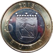 5 Euros St. Olaf Castle, Finland, 2013 reverse image