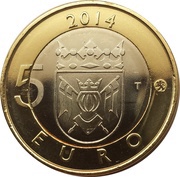 5 Euros Fox, Finland, 2014 reverse image