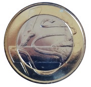 5 Euros Gymnastics, Finland, 2015 reverse image