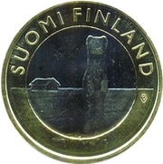 5 Euros Stoat, Short-tailed weasel obverse image