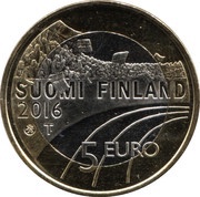 5 Euros Ski Jumping obverse image
