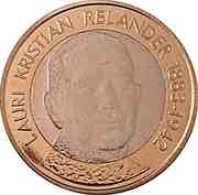 5 Euros President L.K. Relander, Finland, 2016 reverse image