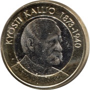5 Euros President Kyosti Kallio, Finland, 2016 reverse image