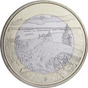5 Euros Koli National Park, Finland, 2018 reverse image