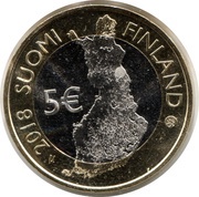 5 Euros River Oulankajoki obverse image