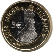 5 Euros Tammerkoski rapids obverse image