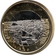 5 Euros Tammerkoski rapids, Finland, 2018 reverse image