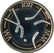 5 Euros Ice Hockey World Championship reverse image