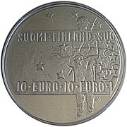 10 Euros Finnish Film Art obverse image