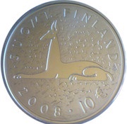 10 Euros Mika Waltari obverse image