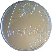 10 Euros Mika Waltari, Finland, 2008 reverse image