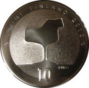 10 Euros Eero Saarinen, Finland, 2010 reverse image
