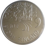 10 Euros Juhani Aho obverse image