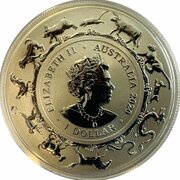1 Dollar - Elizabeth II 6th Portrait - Year of the Rat - Silver obverse image