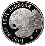 20 Euros Tove Jansson, Finland, 2014 reverse image