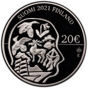 20 Euros Autonomy of the Åland Islands, Finland, 2021 reverse image
