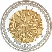50 Euros Finnish Art and Design, Finland, 2003 reverse image