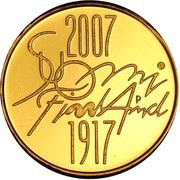 100 Euros Independence, Finland, 2007 reverse image