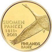 100 Euros Bank of Finland, Finland, 2011 reverse image