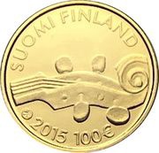 100 Euros Jean Sibelius obverse image