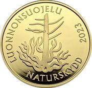 100 Euros Nature protection reverse image