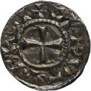 Denier - Robert II Sainte-Marie du Puy mint; SANCTA MARV obverse image