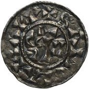 Denier - Robert II Sainte-Marie du Puy mint; SANCTA MARV reverse image