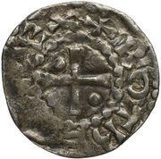 Denier - Robert II Soissons mint obverse image