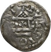 Denier - Robert II Soissons mint reverse image