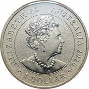 1 Dollar - Elizabeth II 6th Portrait - Navigating History - Endeavour obverse image
