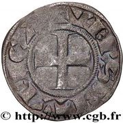 Denier - Louis VI Bourges mint; 1st type reverse image