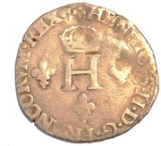Gros de trois blancs dit "demi gros de Nesle" ou "sol parisis" - Henri II obverse image