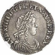 5 Liards or Sol Parisis - Louis XIV obverse image