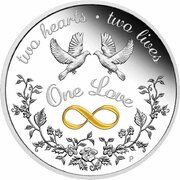 1 Dollar - Elizabeth II 6th Portrait - One Love, Australia, 2020-2022 reverse image