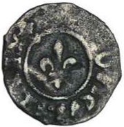 Obol Tournois - Louis XI 1st type obverse image