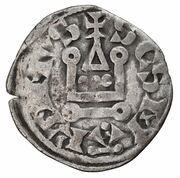 Denier tournois - Philip II Augustus 1st type, France, 1204-1220 reverse image