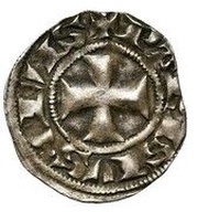 Denier Parisis - Philip VI Type 2, France, 1343 reverse image