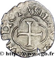Denier Tournois - François I 2nd type, France, 1515-1547 reverse image