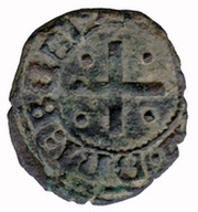 Denier coronat de Provence, France, 1527-1529 reverse image