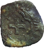 Denier Tournois of Dauphiné with crosslet - Francis I 1st type, France, 1547 reverse image