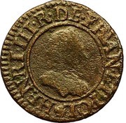 Denier Tournois - Henri III Paris; 1st type obverse image