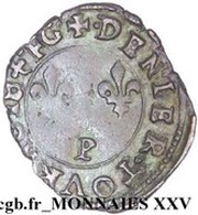 Denier Tournois - Henri III Dijon reverse image