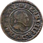 Denier Tournois - Henri III Saint-Lô; 2nd type obverse image