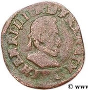 Denier Tournois - Henri IV Tours obverse image