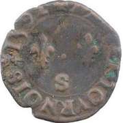 Denier Tournois - Charles X Troyes, France, 1590-1594 reverse image