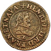 Denier Tournois - Henri IV Dauphiné obverse image