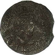 Denier Tournois - Louis XIII Bordeaux; 1st type obverse image