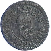 Denier Tournois - Louis XIII Lyon; 1st type obverse image