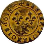 Denier Tournois - Louis XIII Villeneuve; 1st type, France, 1617-1618 reverse image
